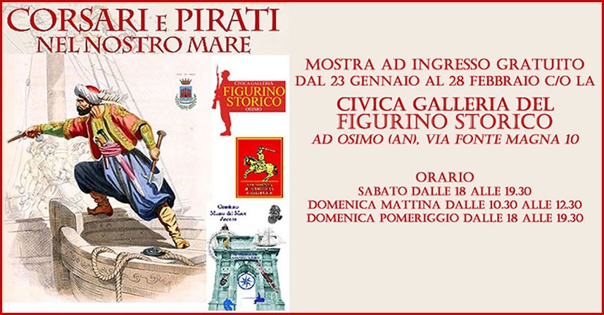 Corsari e Pirati nei Nostri Mari | Civica Galleria del Figurino Storico